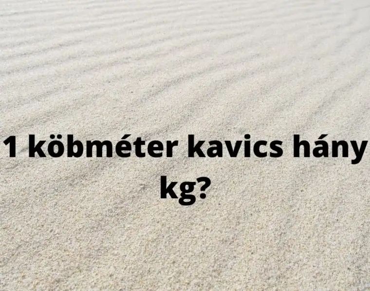 1 köbméter kavics súlya – mosott kavics frakciók tömege