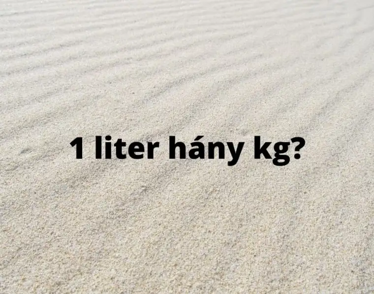 1 liter víz hány kg – liter kilogramm átváltás