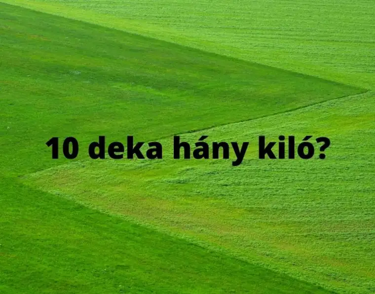 10 dkg hány kg – dekagramm kilogramm átváltás