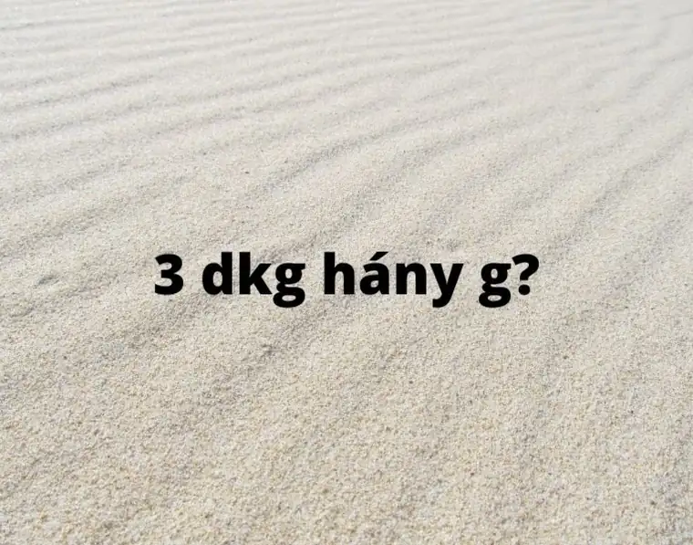 3 dkg hány gramm – dekagramm gramm átváltás