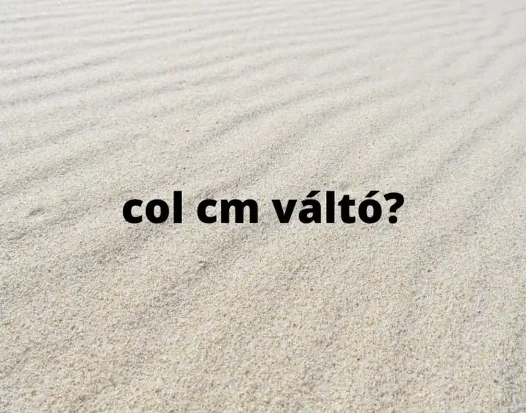 Col cm váltó – kétirányú átváltás